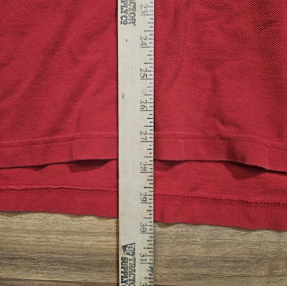 Vintage NBA Chicago Bulls Lee Sport Polo Shirt Mens Size XXL Red Short Sleeve - Picture 8 of 9